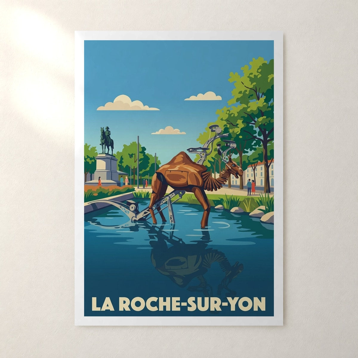 Affiche La Roche-sur-Yon – sans cadre, accrochée au mur