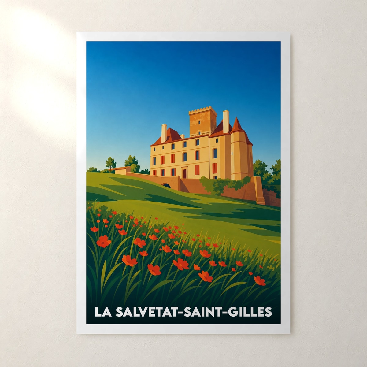 Affiche La Salvetat-Saint-Gilles – sans cadre, accrochée au mur