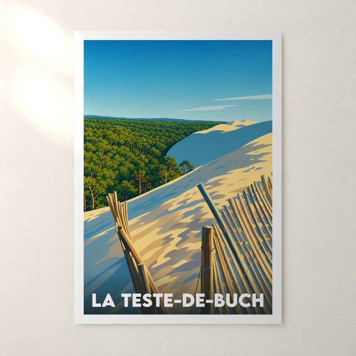 Affiche La Teste-de-Buch – sans cadre, accrochée au mur