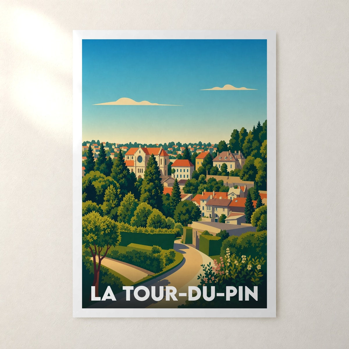 Affiche La Tour-du-Pin – sans cadre, accrochée au mur