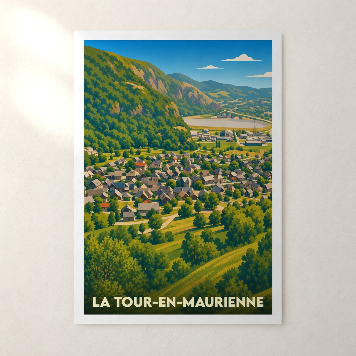 Affiche La Tour-en-Maurienne – sans cadre, accrochée au mur
