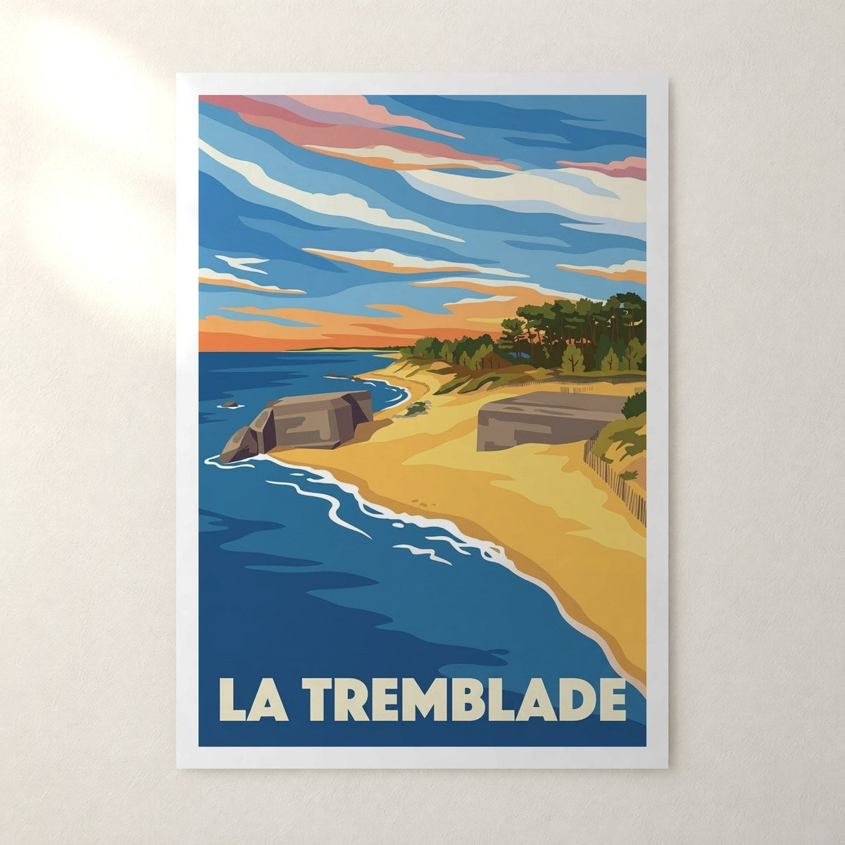 Affiche La Tremblade – sans cadre, accrochée au mur