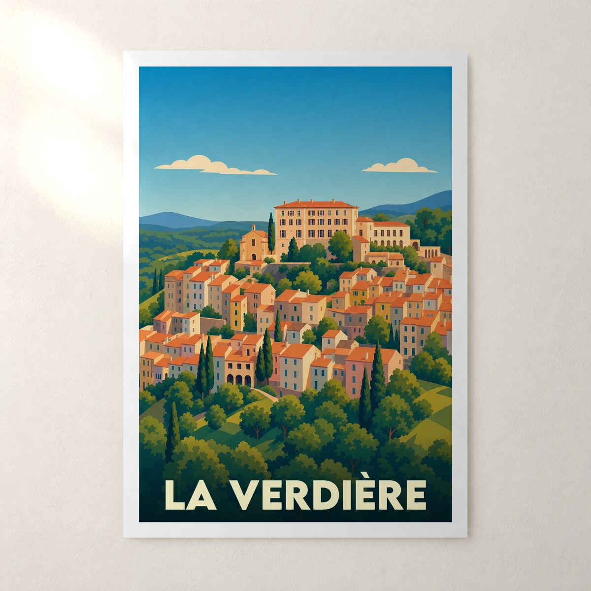 Affiche La Verdière – sans cadre, accrochée au mur
