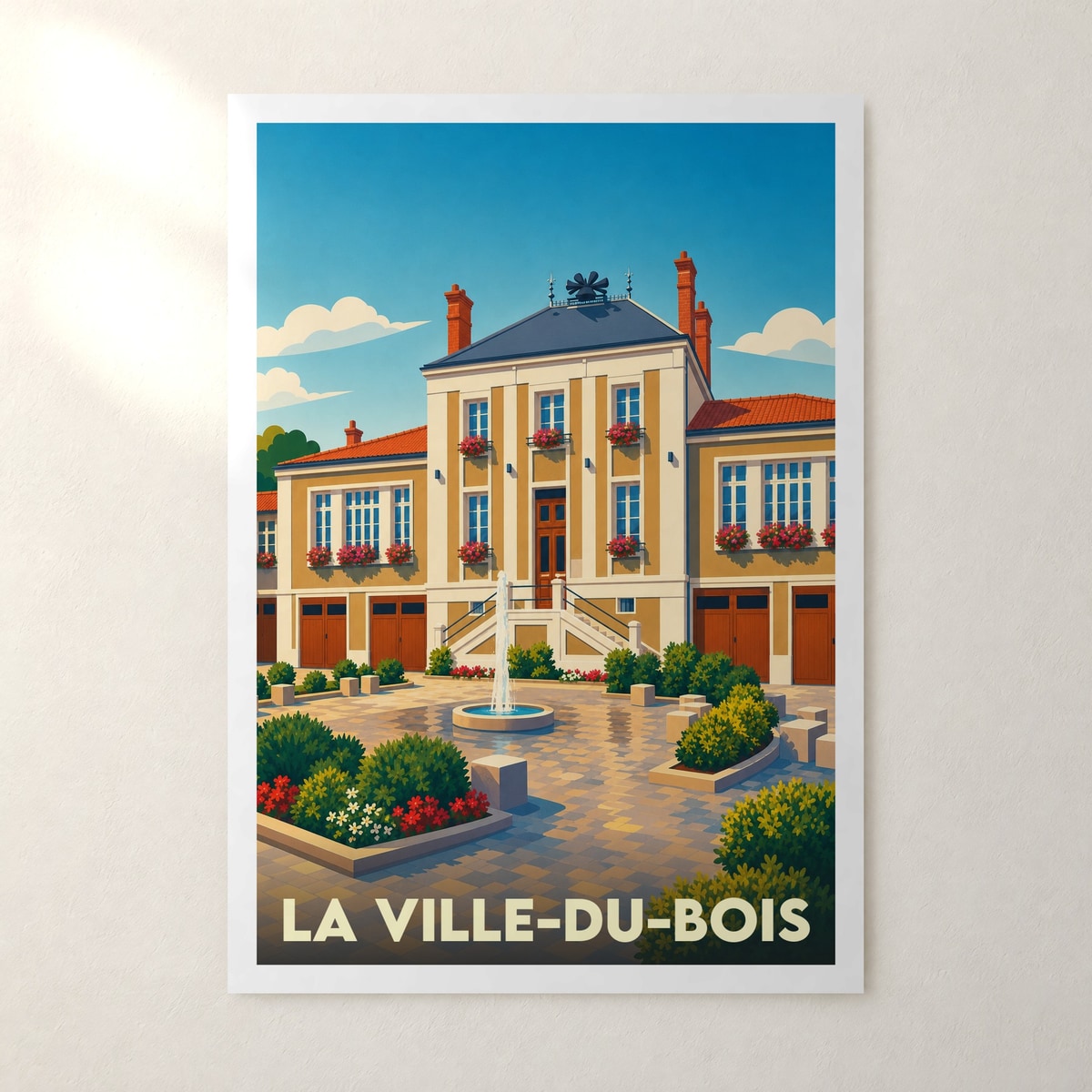 Affiche La Ville-du-Bois – sans cadre, accrochée au mur