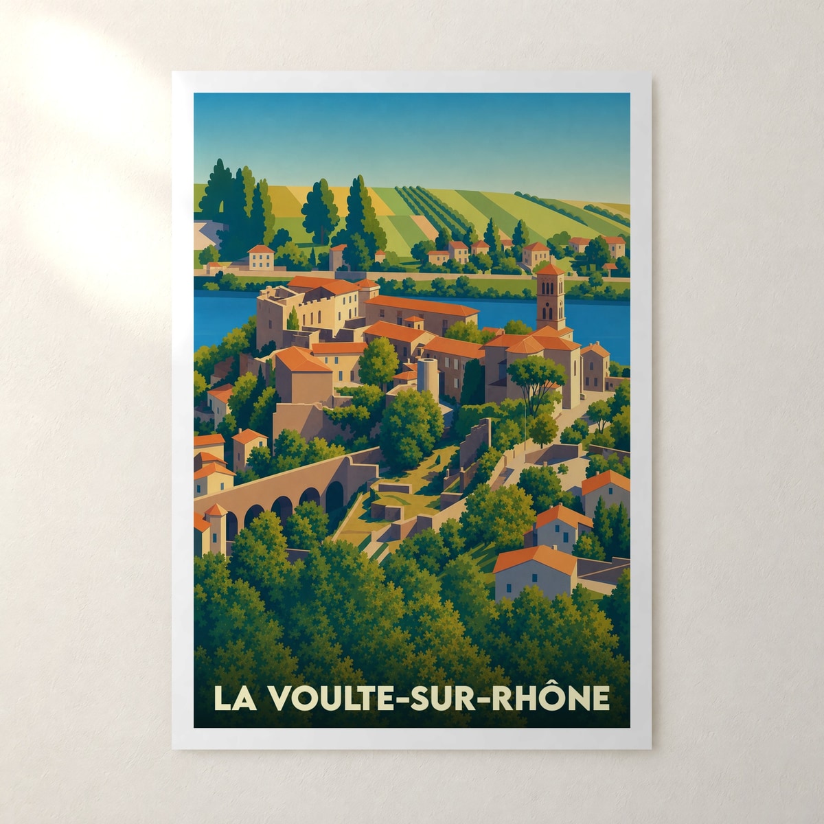 Affiche La Voulte-sur-Rhône – sans cadre, accrochée au mur