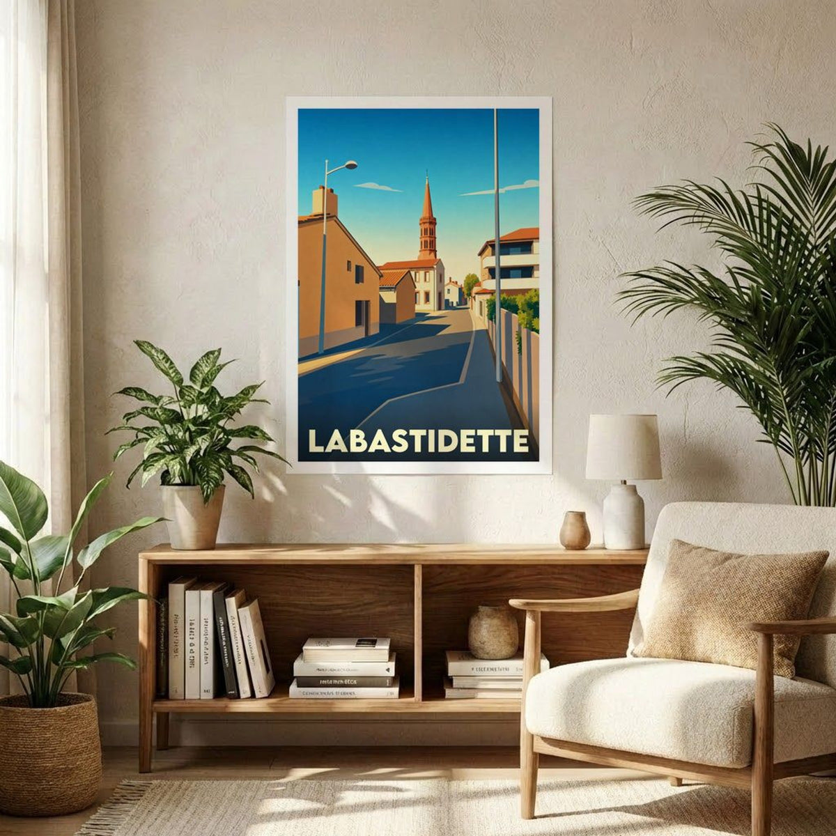 Affiche A1 (59,4 x 84,1 cm) Sans cadre souvenir de Labastidette