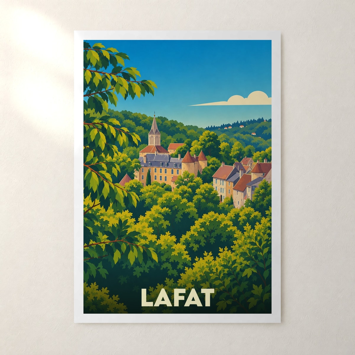 Affiche Lafat – sans cadre, accrochée au mur