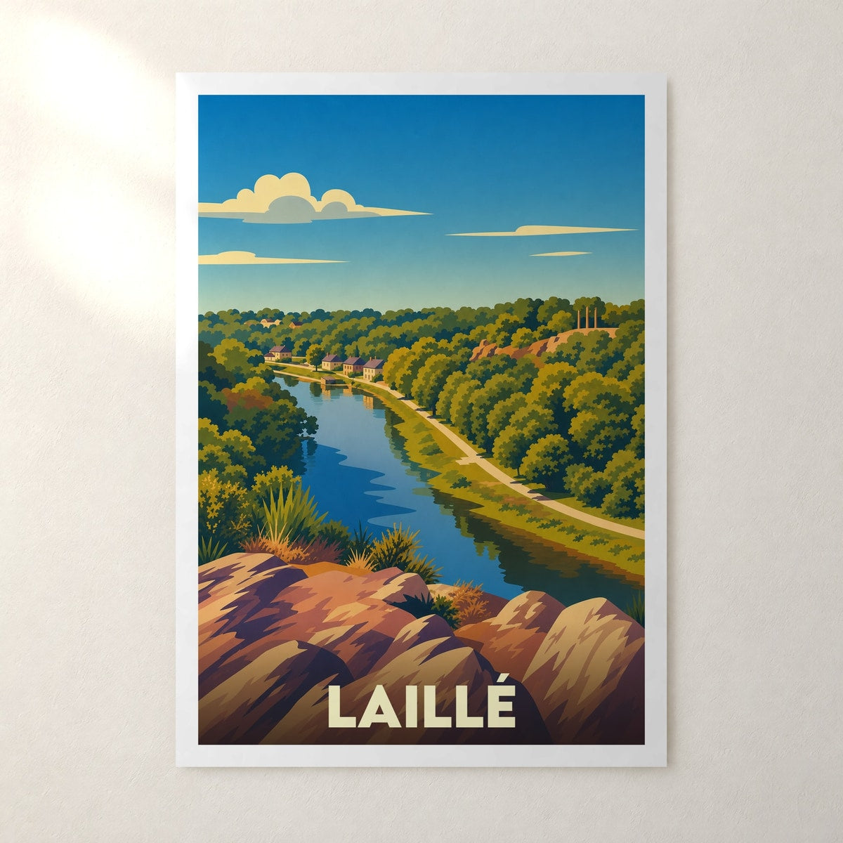 Affiche Laillé – sans cadre, accrochée au mur