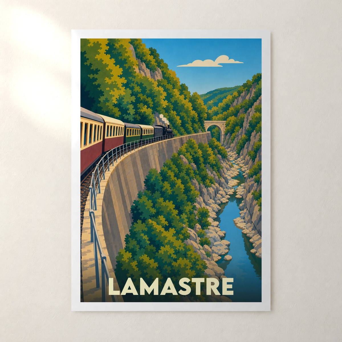 Affiche Lamastre – sans cadre, accrochée au mur