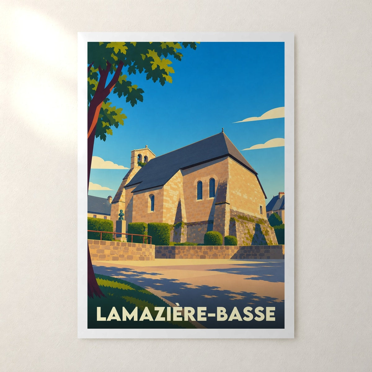 Affiche Lamazière-Basse – sans cadre, accrochée au mur
