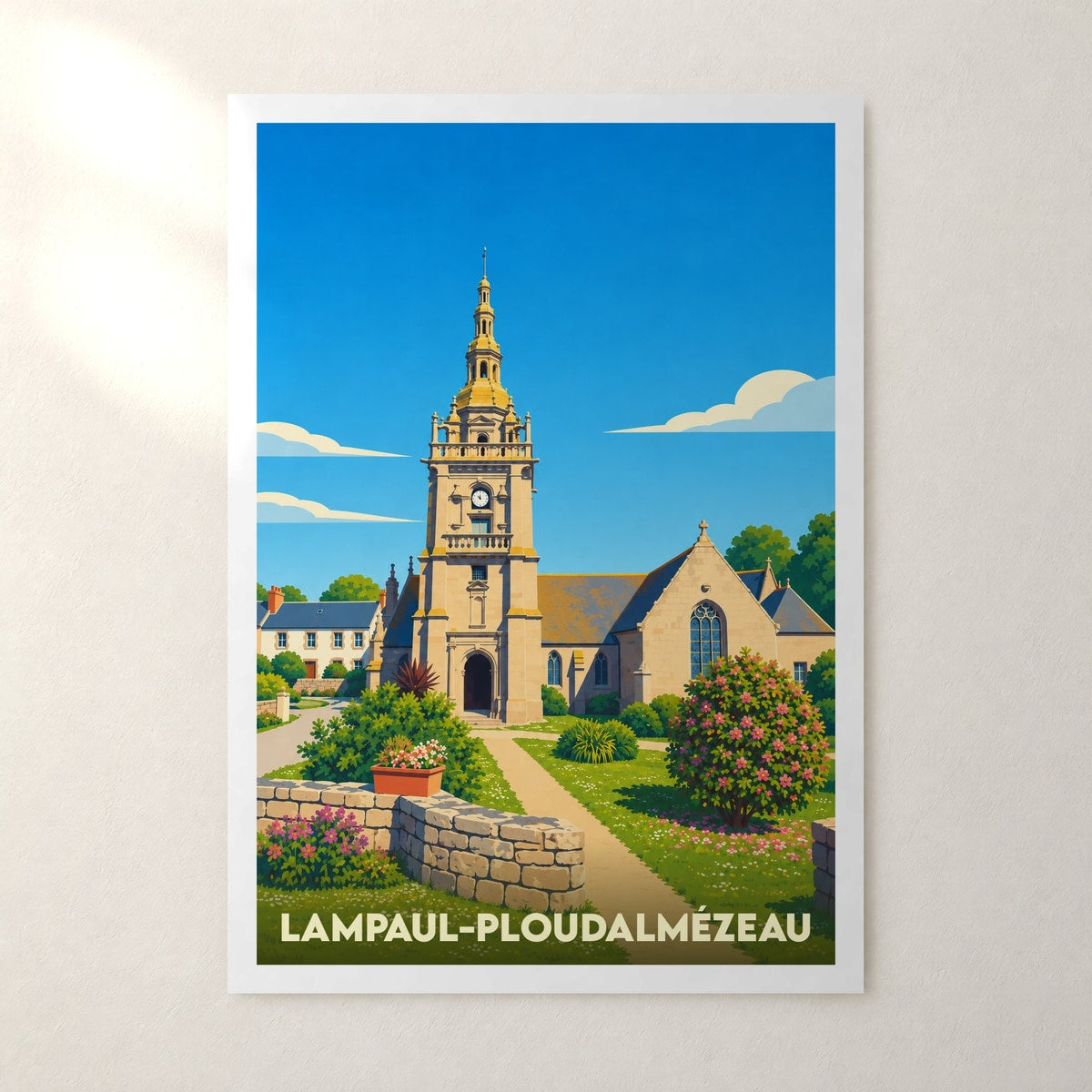 Affiche Lampaul-Ploudalmézeau – sans cadre, accrochée au mur