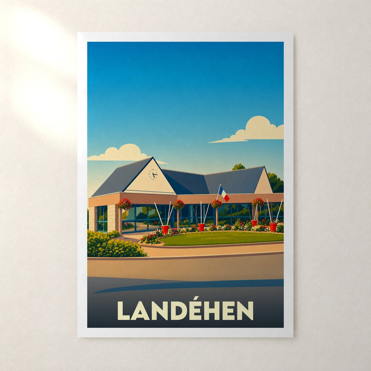 Affiche Landéhen – sans cadre, accrochée au mur