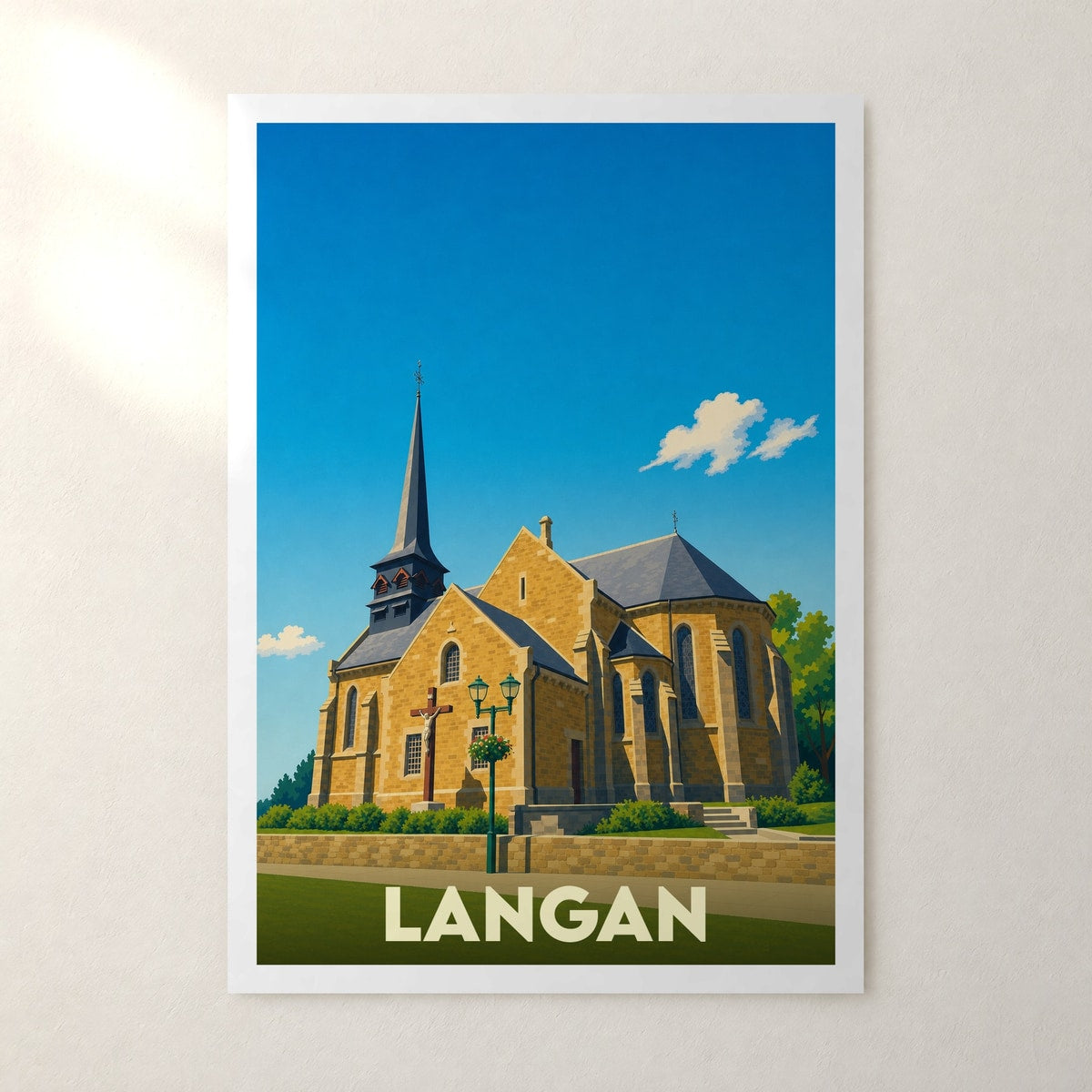 Affiche Langan – sans cadre, accrochée au mur