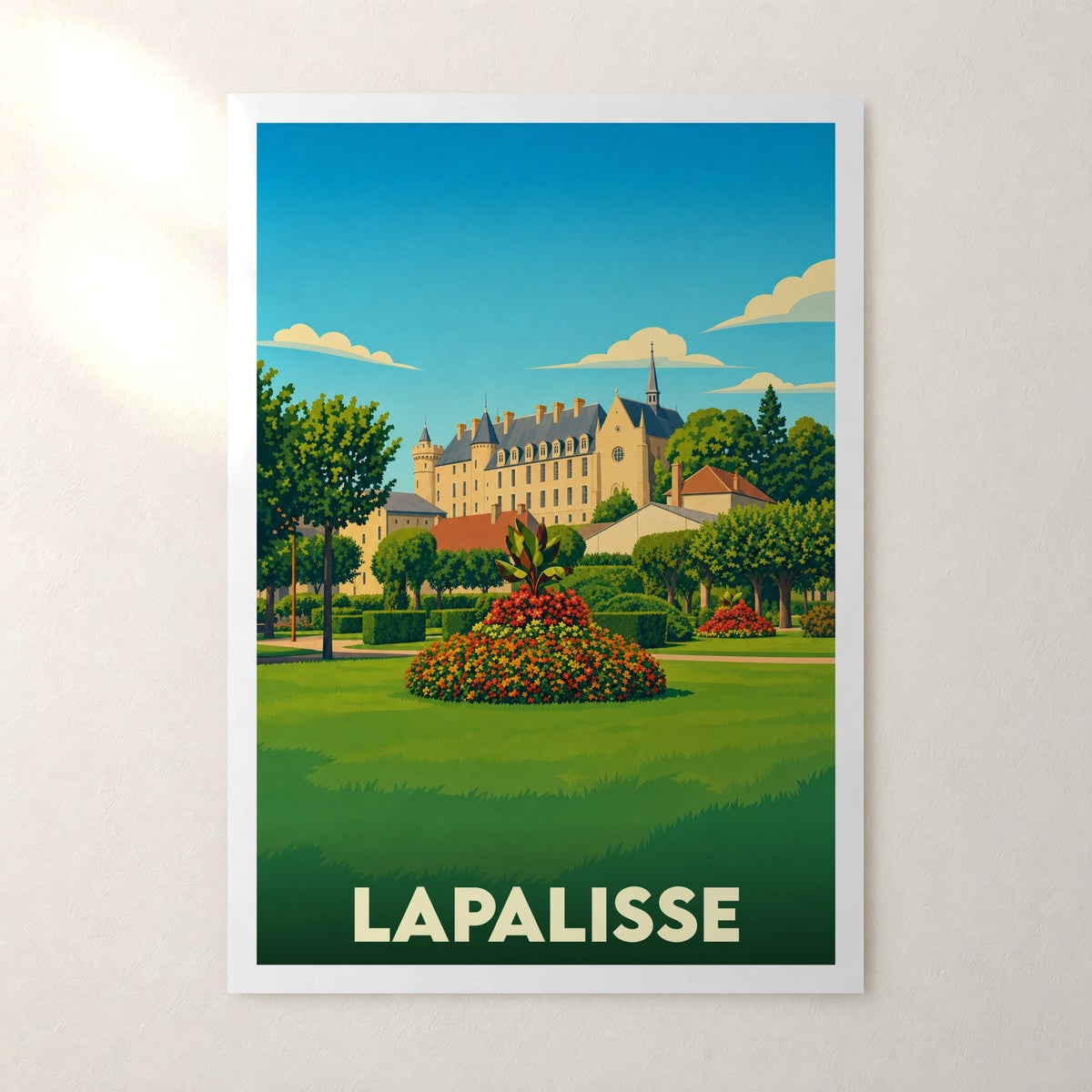 Affiche Lapalisse – sans cadre, accrochée au mur