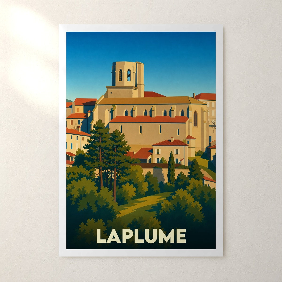 Affiche Laplume – sans cadre, accrochée au mur