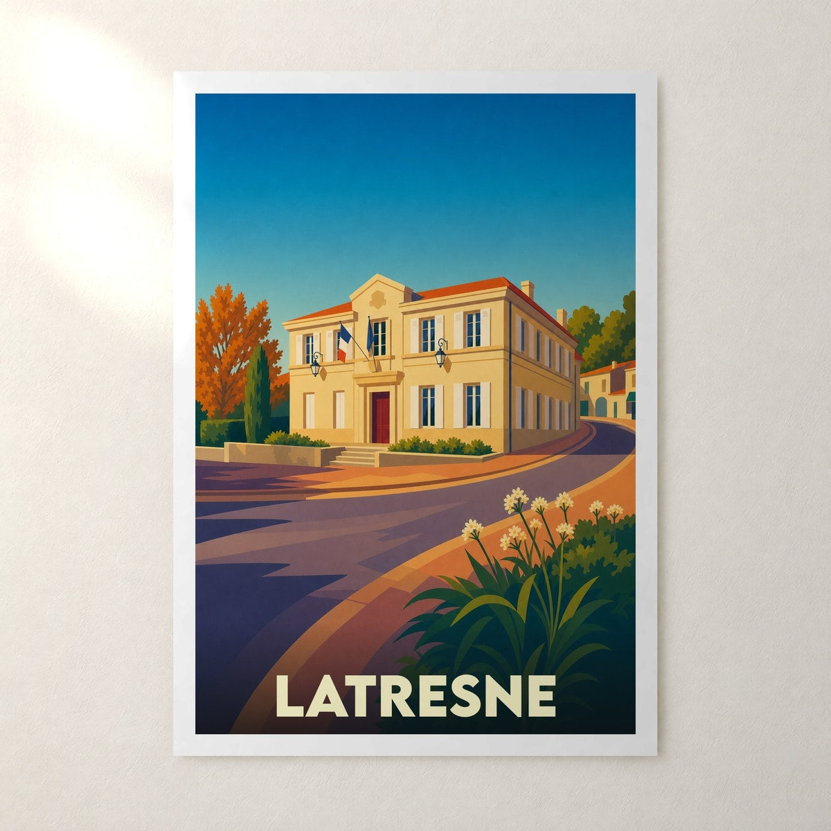 Affiche Latresne – sans cadre, accrochée au mur