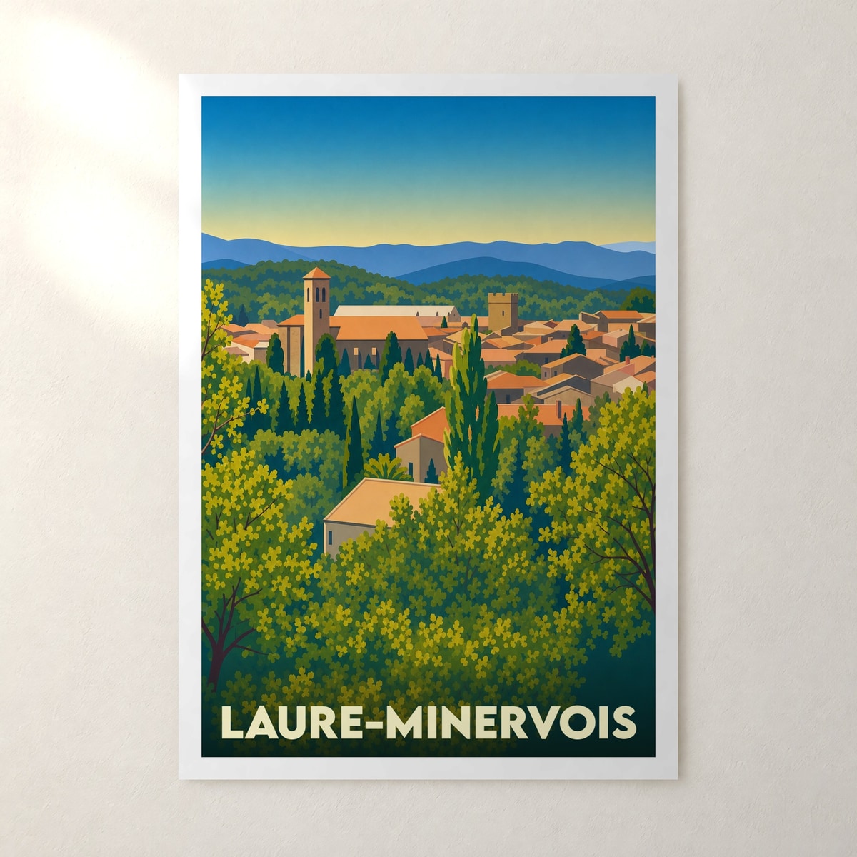 Affiche Laure-Minervois – sans cadre, accrochée au mur