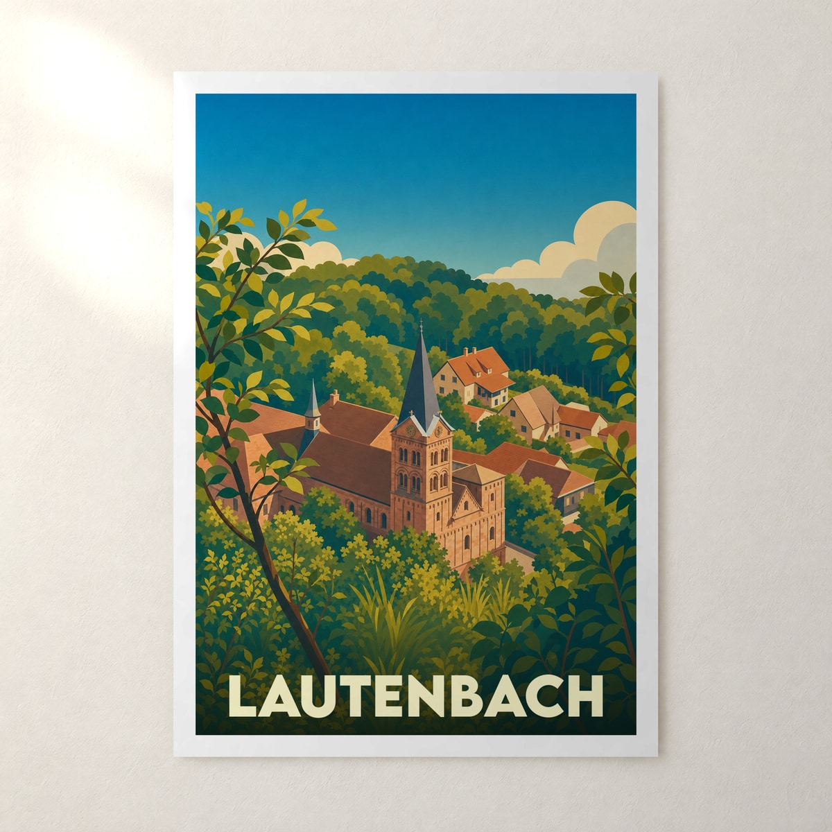 Affiche Lautenbach – sans cadre, accrochée au mur