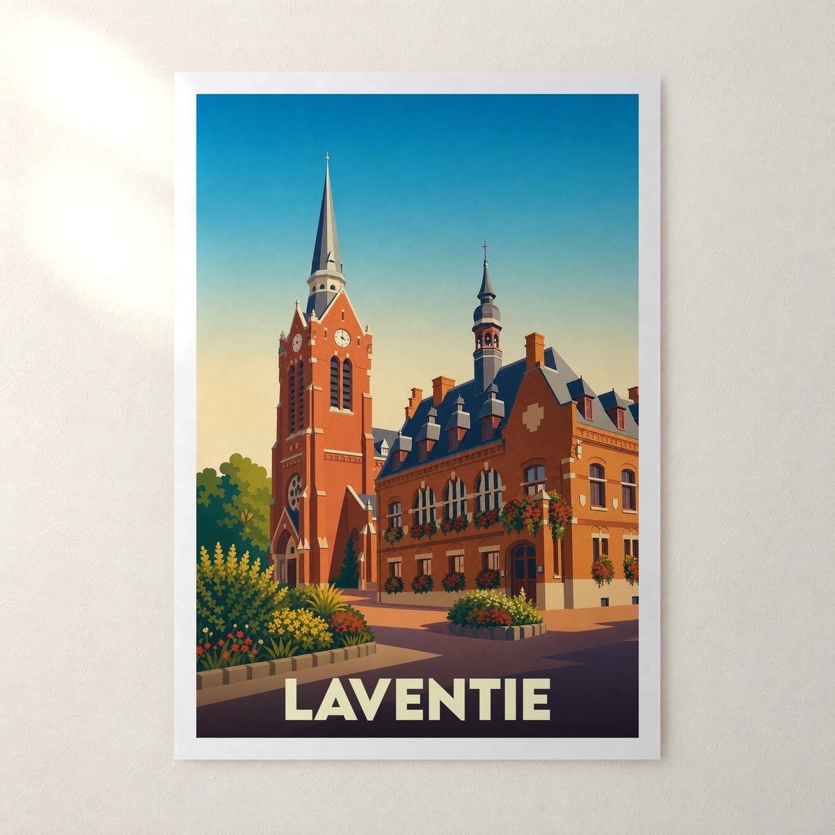Affiche Laventie – sans cadre, accrochée au mur