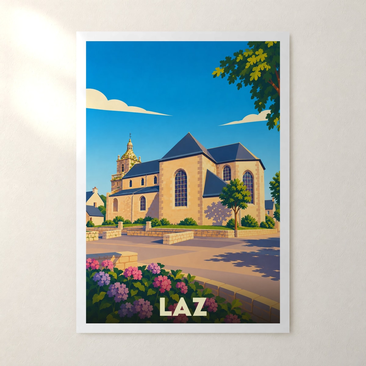 Affiche Laz – sans cadre, accrochée au mur