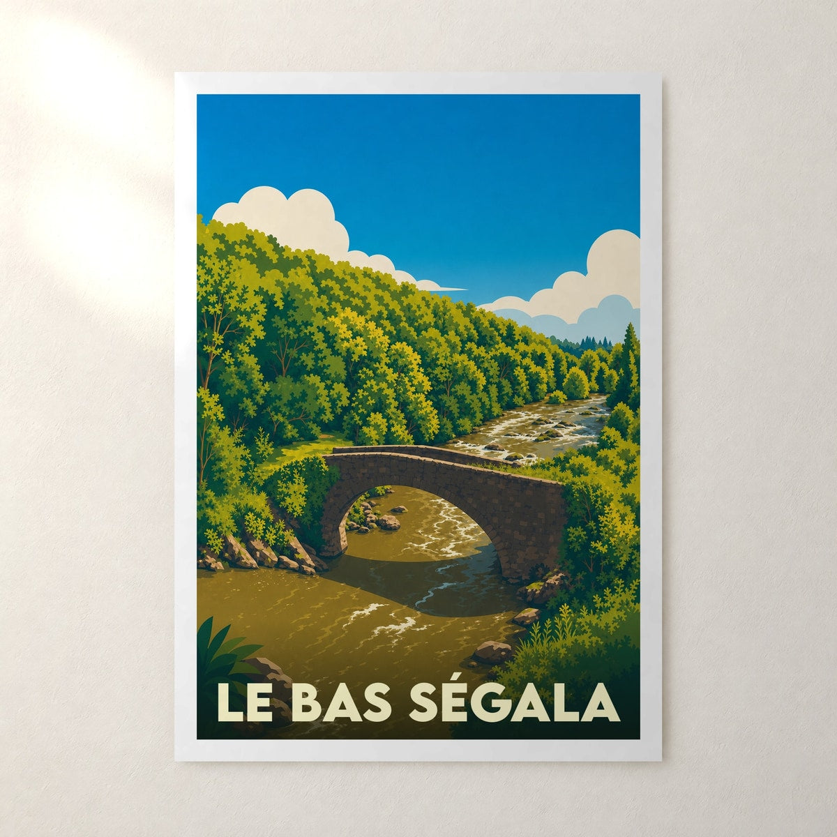 Affiche Le Bas Ségala – sans cadre, accrochée au mur