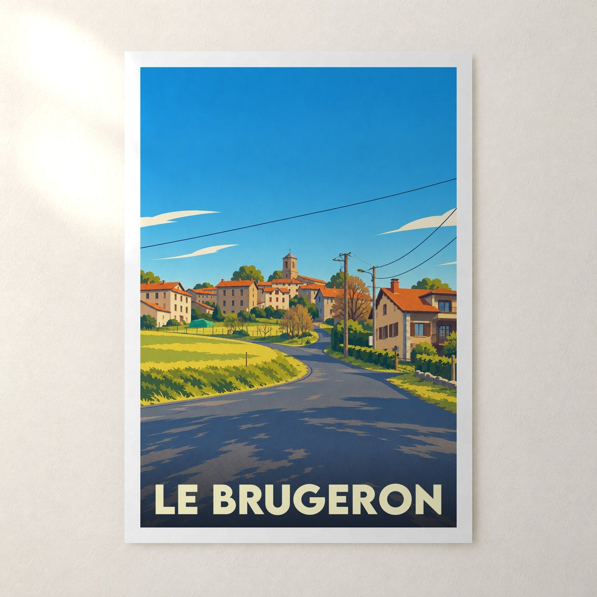 Affiche Le Brugeron – sans cadre, accrochée au mur