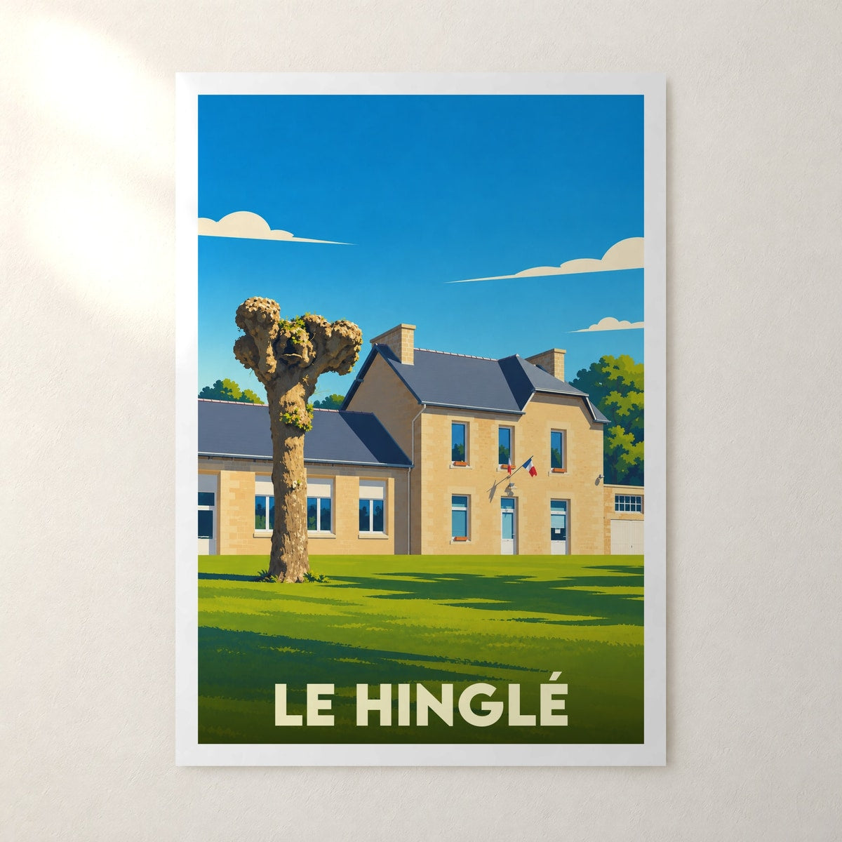 Affiche Le Hinglé – sans cadre, accrochée au mur