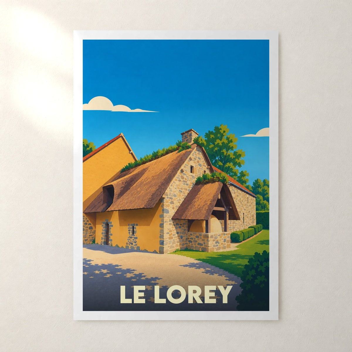 Affiche Le Lorey – sans cadre, accrochée au mur
