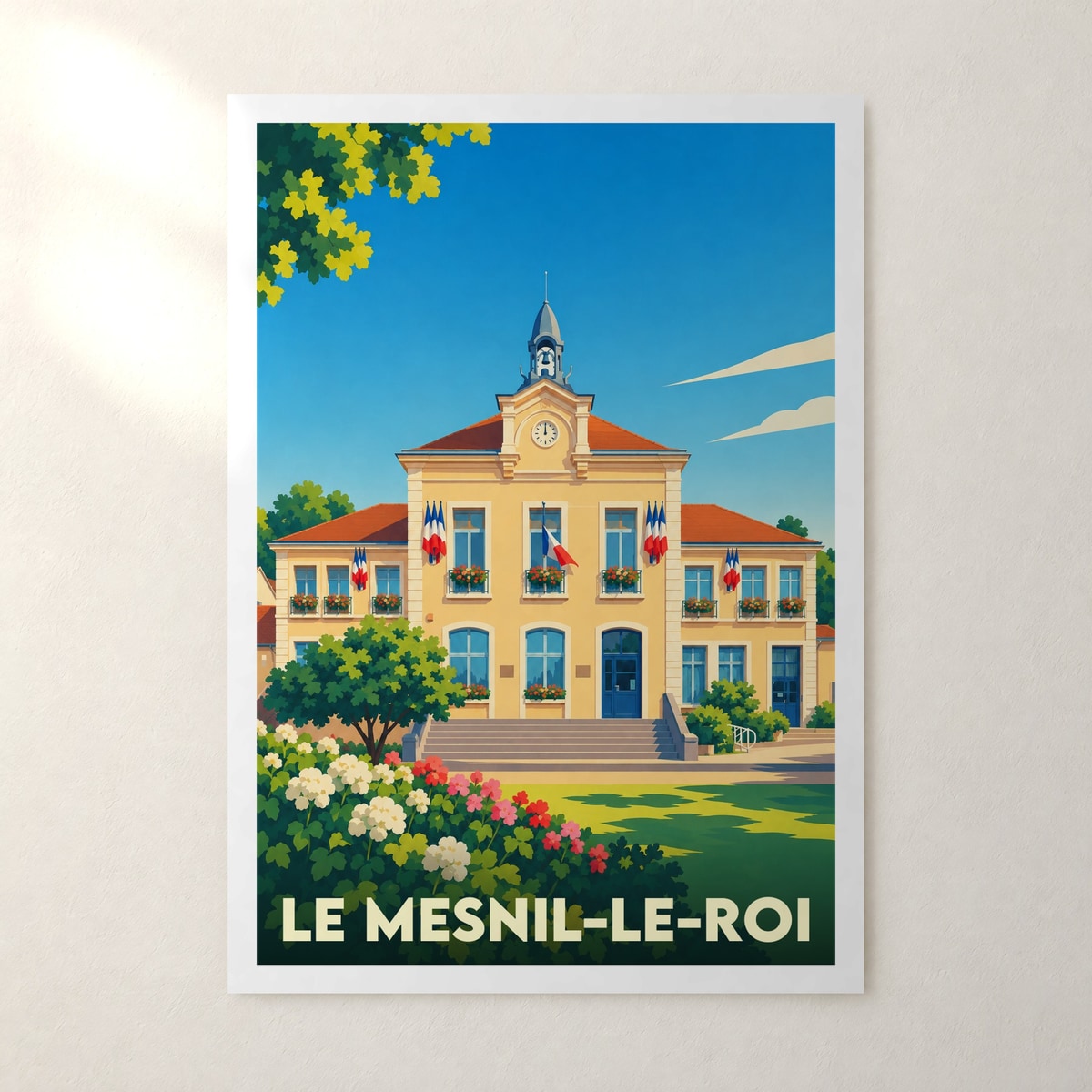 Affiche Le Mesnil-le-Roi – sans cadre, accrochée au mur