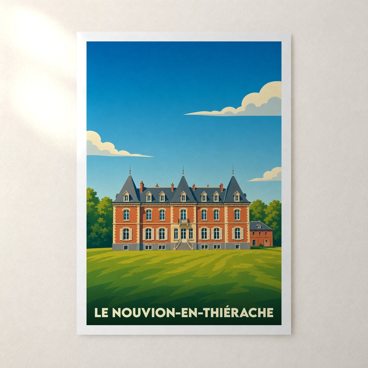 Affiche Le Nouvion-en-Thiérache – sans cadre, accrochée au mur