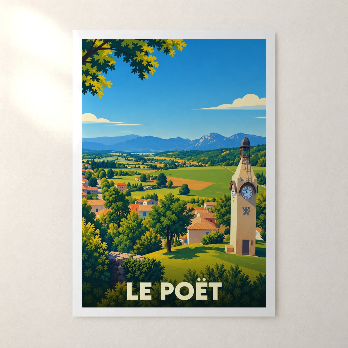 Affiche Le Poët – sans cadre, accrochée au mur