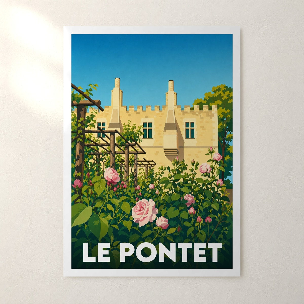 Affiche Le Pontet – sans cadre, accrochée au mur