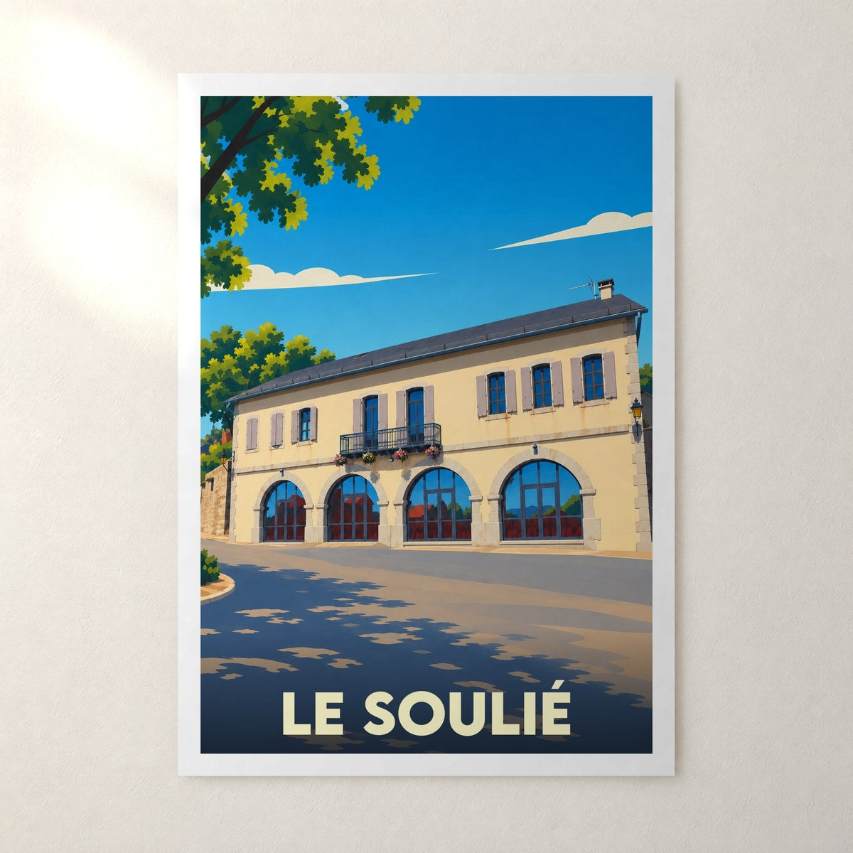 Affiche Le Soulié – sans cadre, accrochée au mur