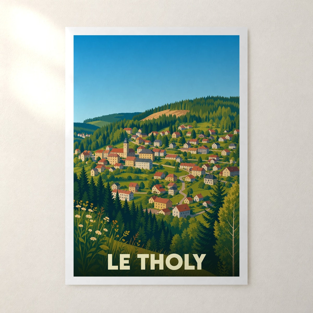 Affiche Le Tholy – sans cadre, accrochée au mur