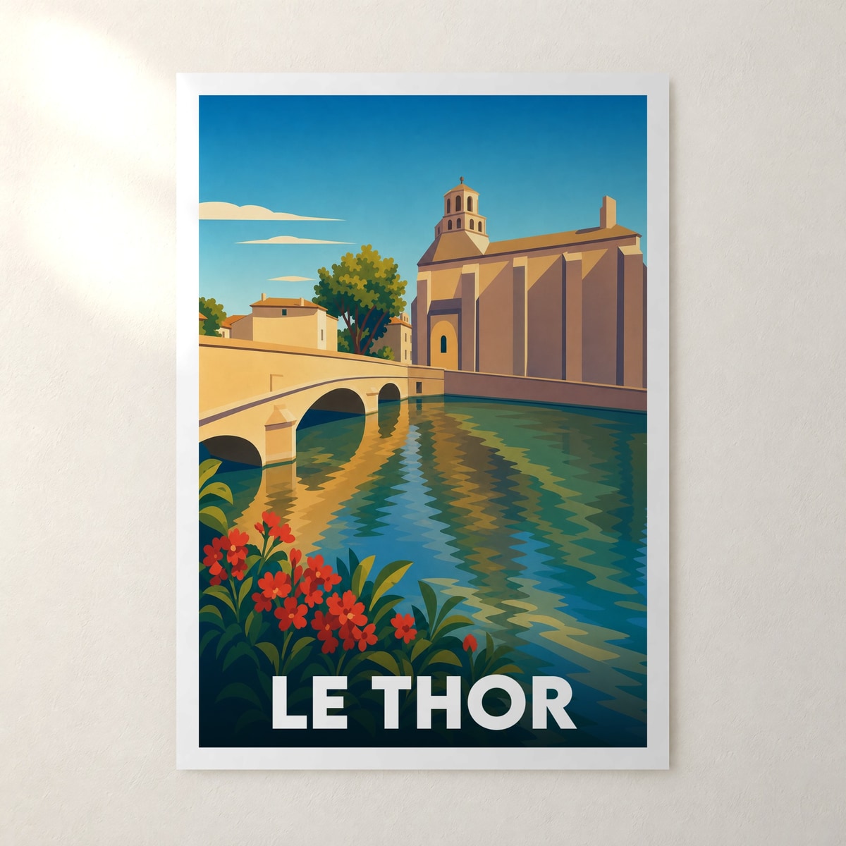 Affiche Le Thor – sans cadre, accrochée au mur