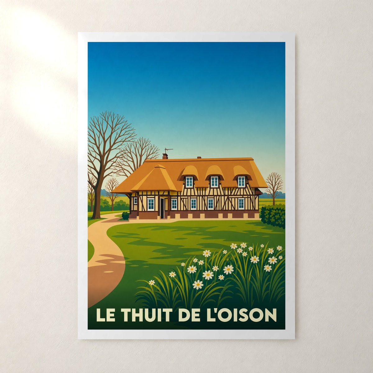 Affiche Le Thuit de l'Oison – sans cadre, accrochée au mur