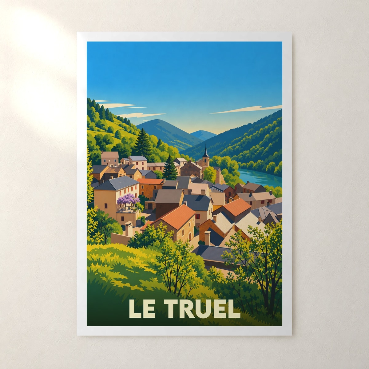Affiche Le Truel – sans cadre, accrochée au mur