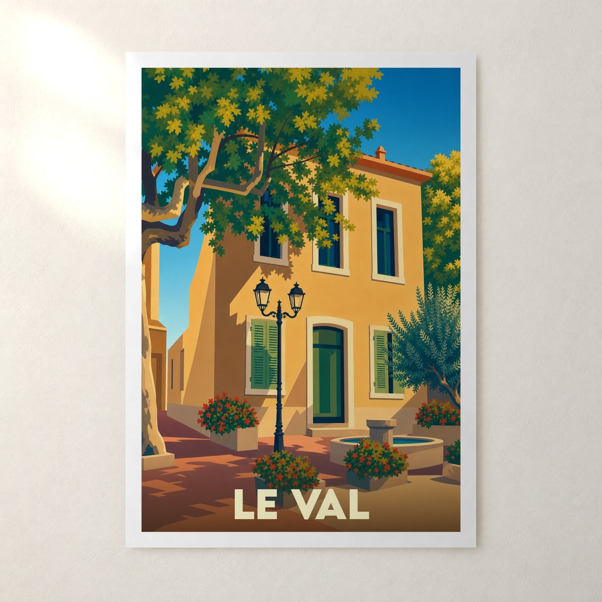 Affiche Le Val – sans cadre, accrochée au mur