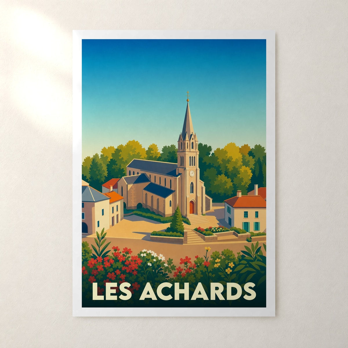 Affiche Les Achards – sans cadre, accrochée au mur