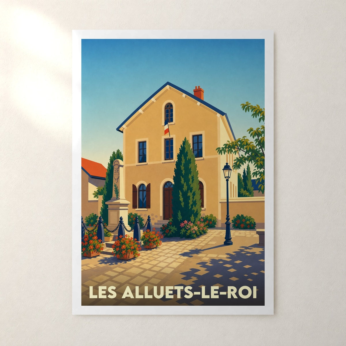 Affiche Les Alluets-le-Roi – sans cadre, accrochée au mur