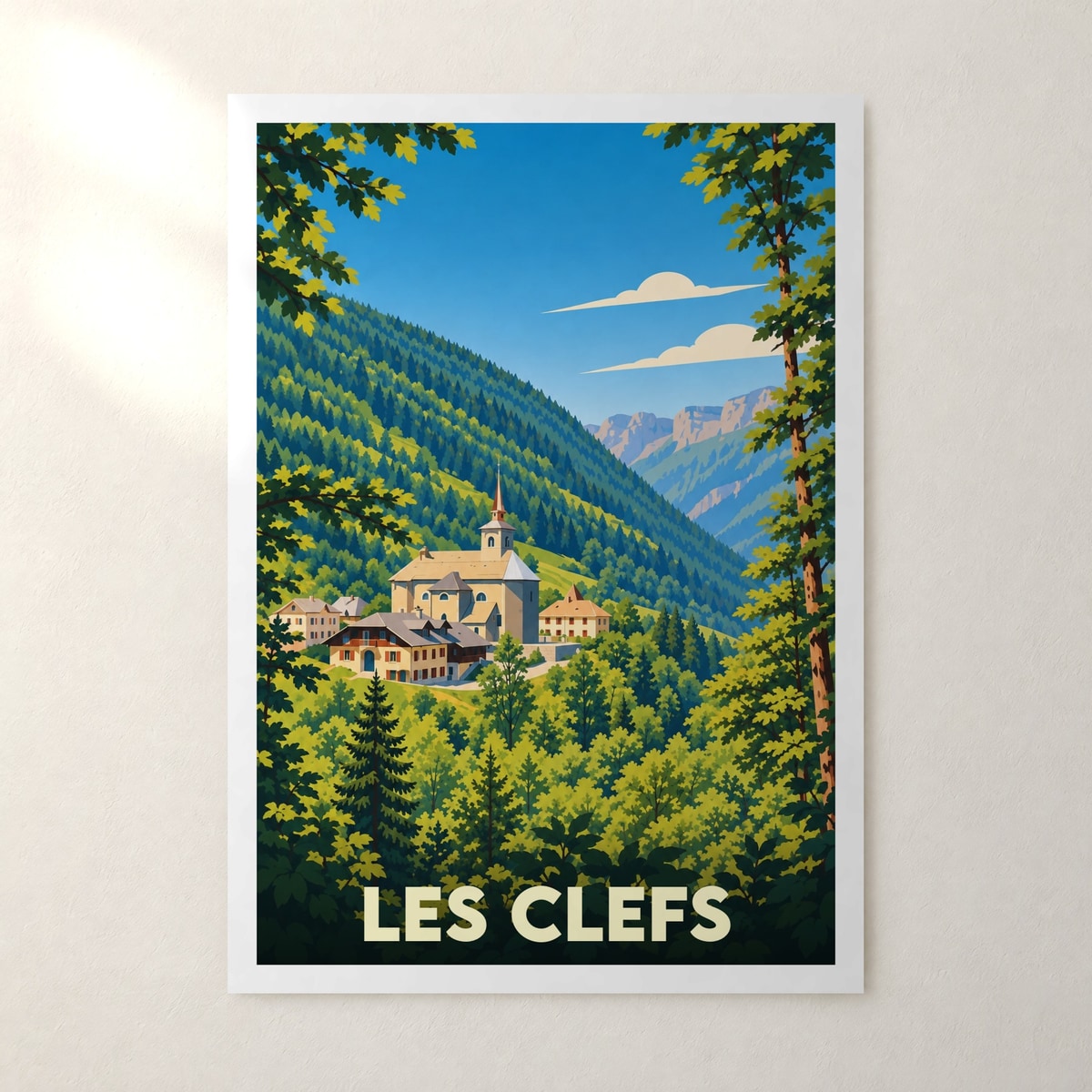 Affiche Les Clefs – sans cadre, accrochée au mur