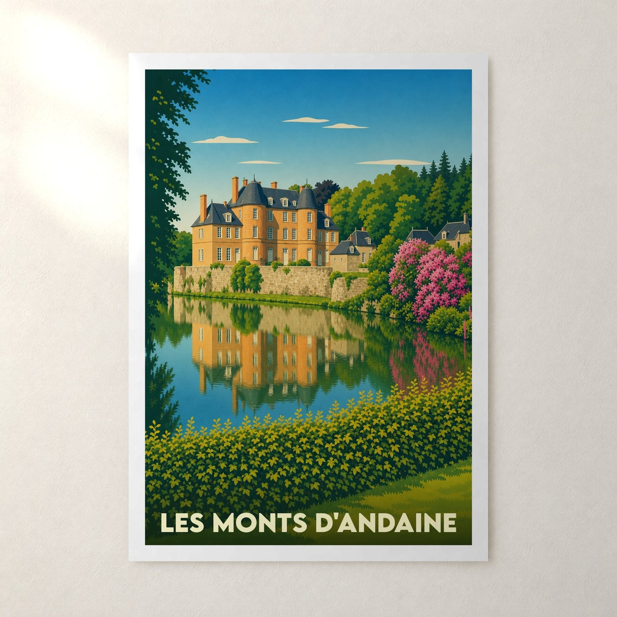 Affiche Les Monts d'Andaine – sans cadre, accrochée au mur