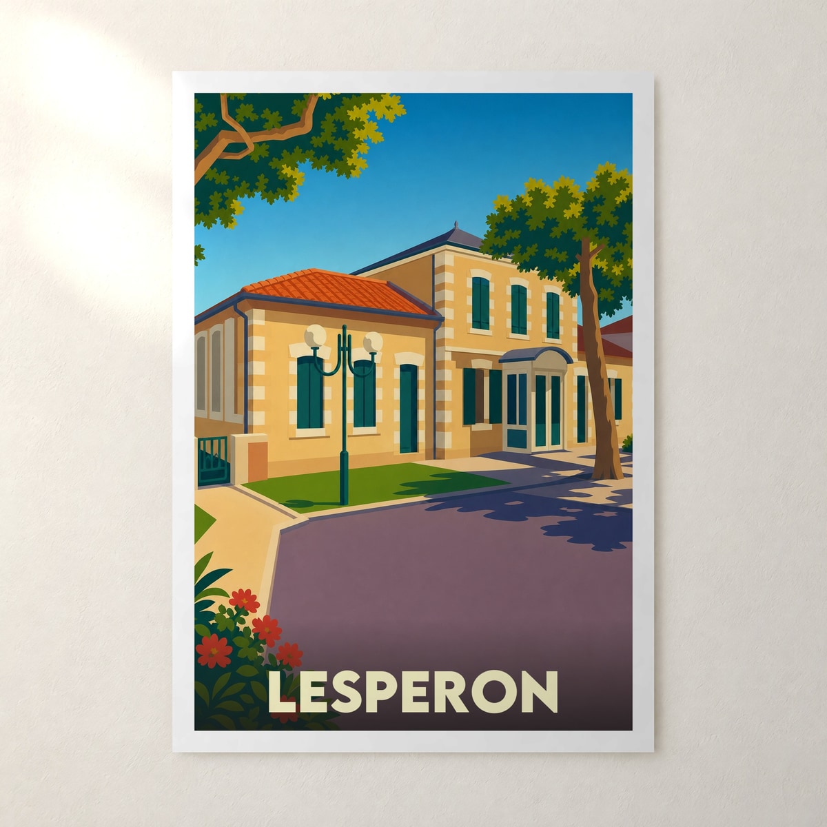 Affiche Lesperon – sans cadre, accrochée au mur