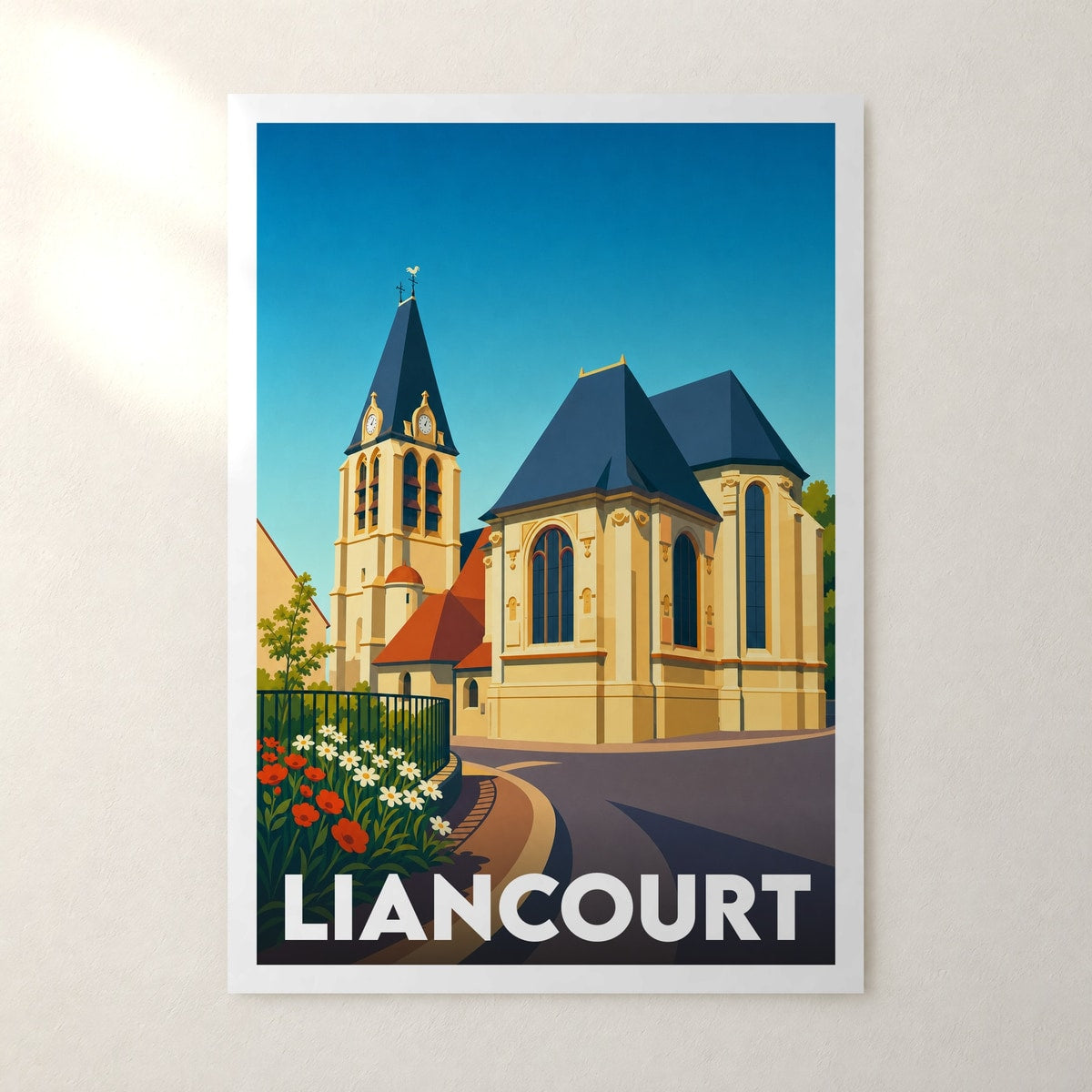 Affiche Liancourt – sans cadre, accrochée au mur