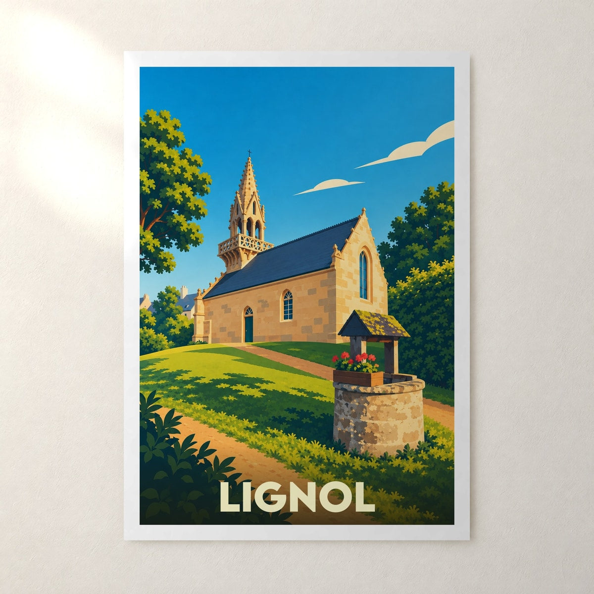 Affiche Lignol – sans cadre, accrochée au mur