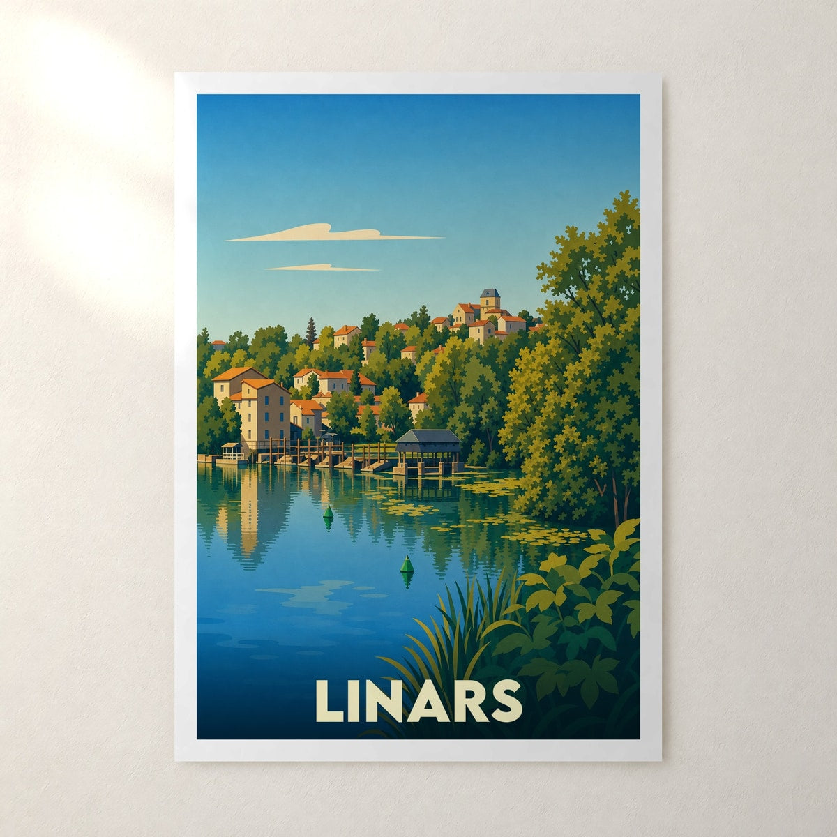 Affiche Linars – sans cadre, accrochée au mur