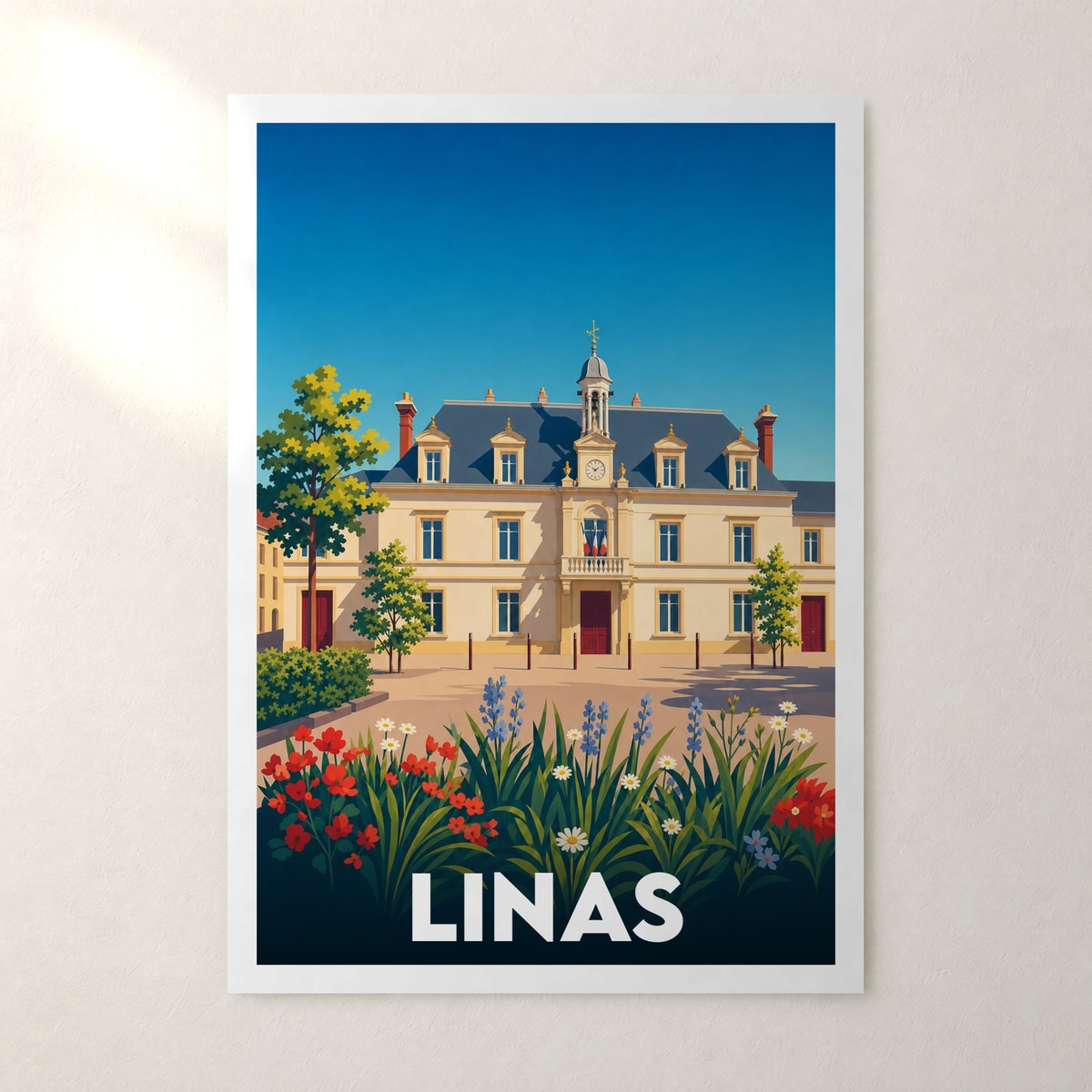 Affiche Linas – sans cadre, accrochée au mur