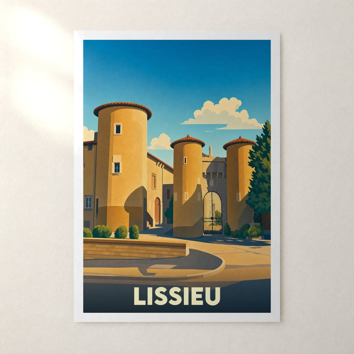 Affiche Lissieu – sans cadre, accrochée au mur