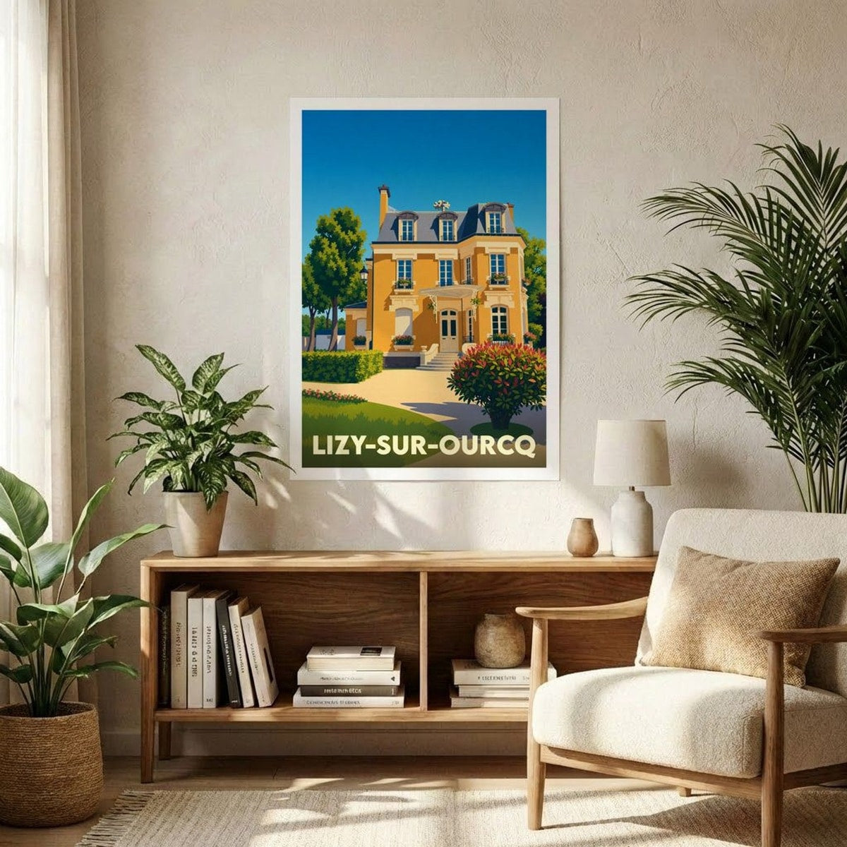 Affiche A1 (59,4 x 84,1 cm) Sans cadre souvenir de Lizy-sur-Ourcq