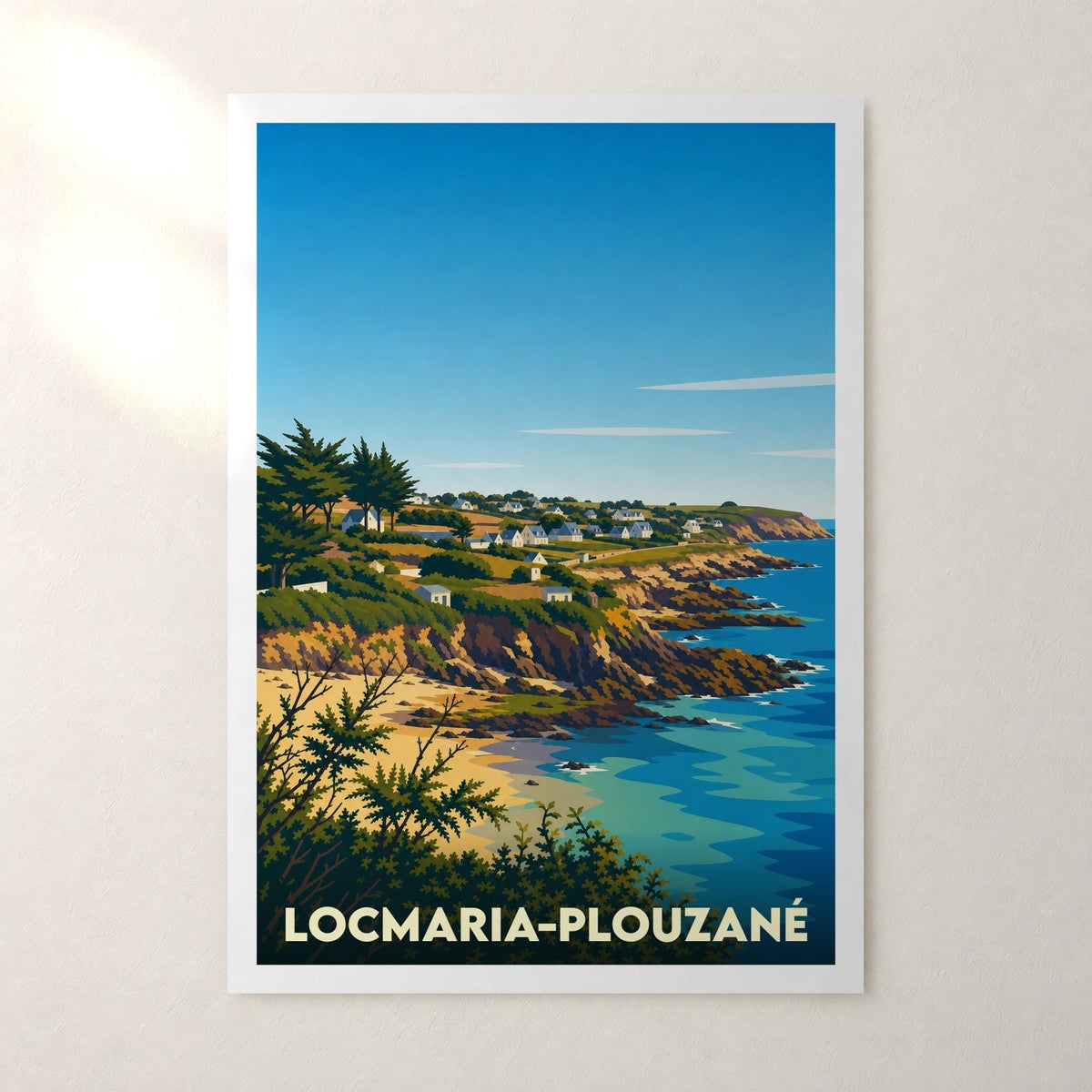 Affiche Locmaria-Plouzané – sans cadre, accrochée au mur